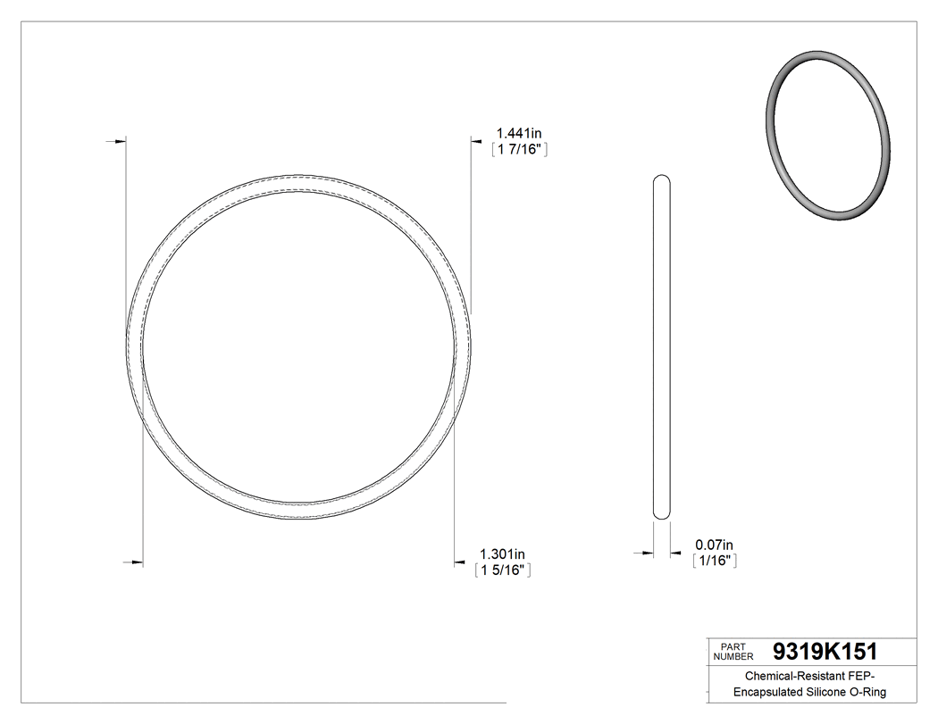 Technical drawing - 9319K151